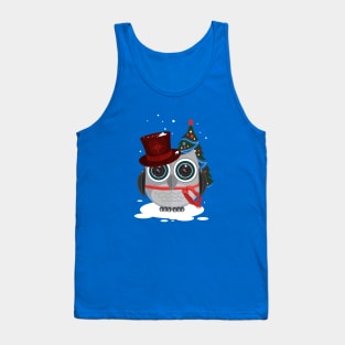 Top Hat Owl - Christmas Tank Top